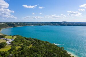 Canyon Lake TX as seen from above. Seeking out views like this are some of the best things to do canyon lake texas