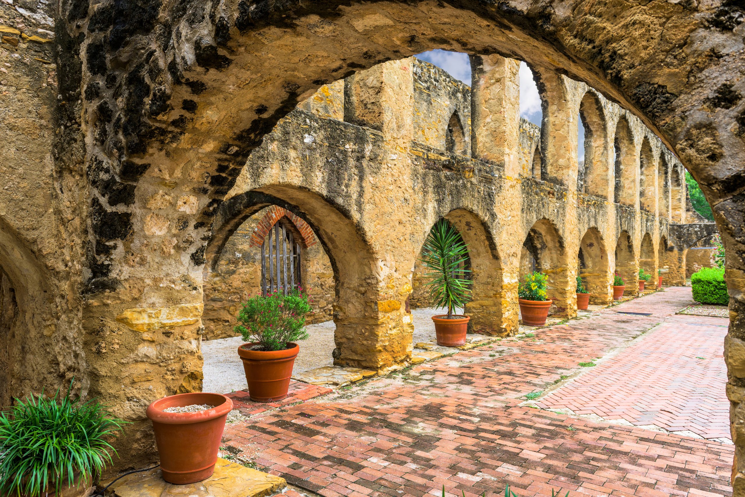 photo of walkway in mission san jose, one of the best historical sites in texas